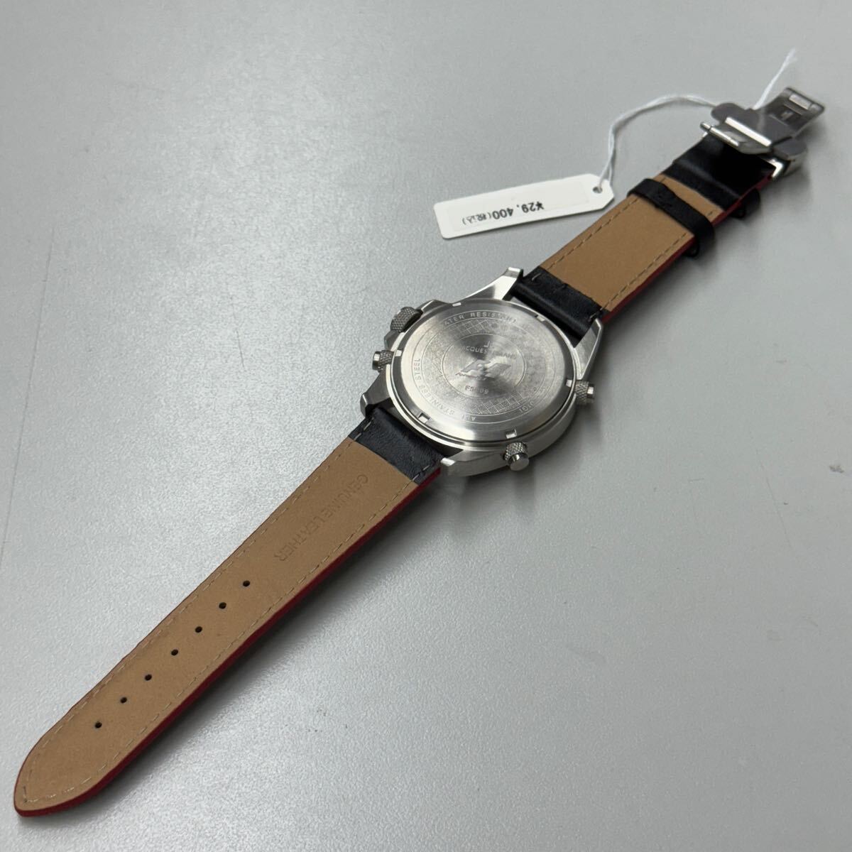 JAQUES LEMANS ジャックルマン fomula1 43mm シルバー F-5009A 新品未使用　長(zhǎng)期保管品 電池交換済