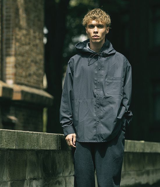 定価49,500円 BAMBOO SHOOTS バンブーシュート eVent 3LAYER SHIRT JACKET W/HOODIE 防水透湿 シャツジャケット BLACK M