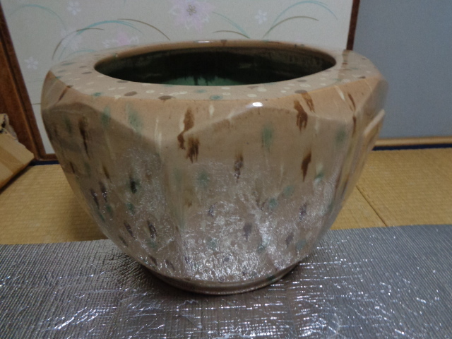 昭和レトロ 陶器製 睡蓮鉢 メダカ鉢 鉢 火鉢 水鉢 瓶 古道具 古