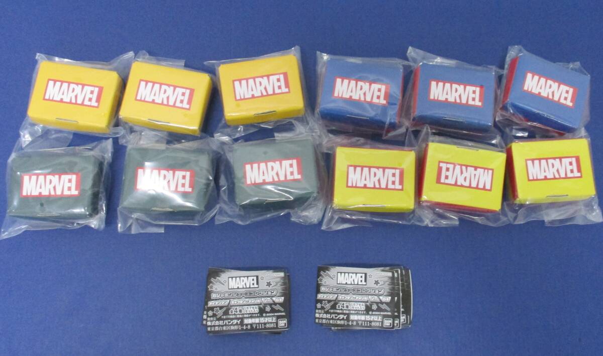 33-0 未開封 ガチャ MARVEL マーベル ガシャポンシューズコレクション 全4種 12個 コンプリートセット アイアンマン キャプテンアメリカ