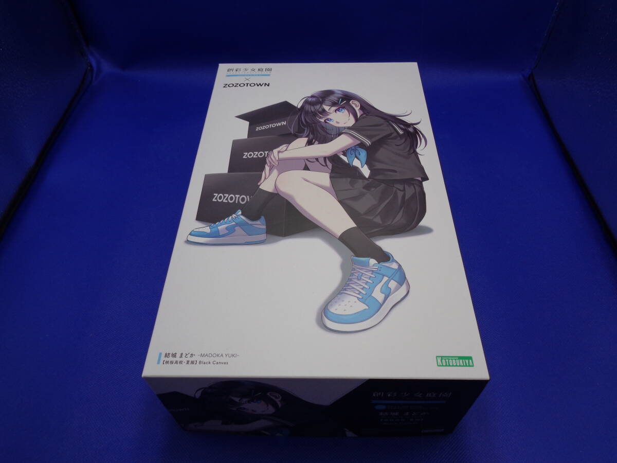 34-6　未組立品[箱イタミ]　創彩少女庭園 結城まどか[桃桜高校・夏服] Black Canvas プラモデル (ZOZOTOWN限定)