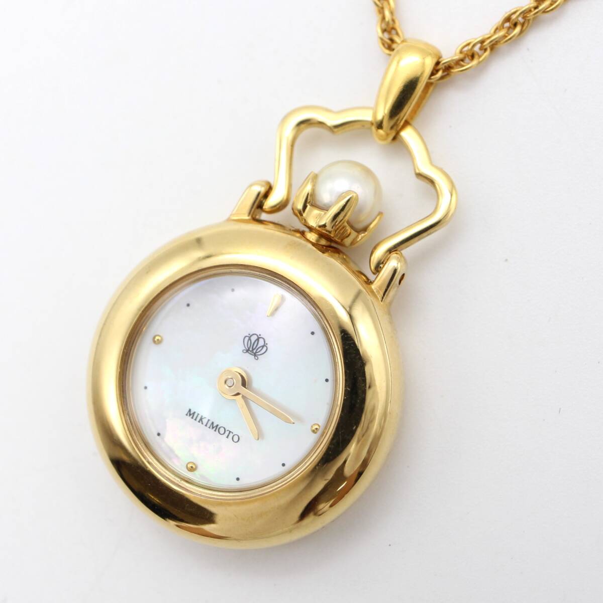 国産品 美品】MIKIMOTO ウォッチ ペンダント パール オリジナル JAL 時計