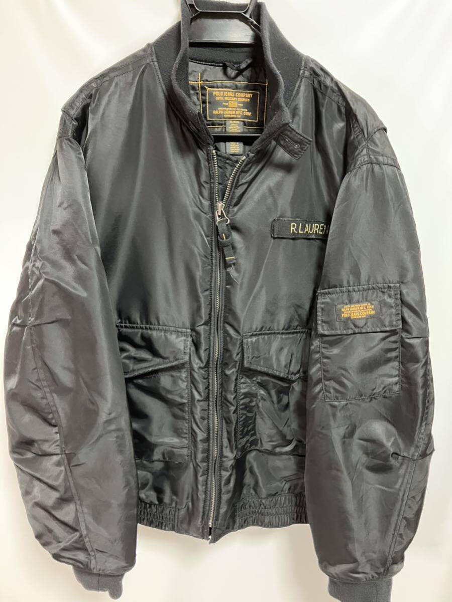 POLO JEANS COMPANY ラルフローレン　　ナイロン ブルゾン フライトジャケット XL/EWG メンズ