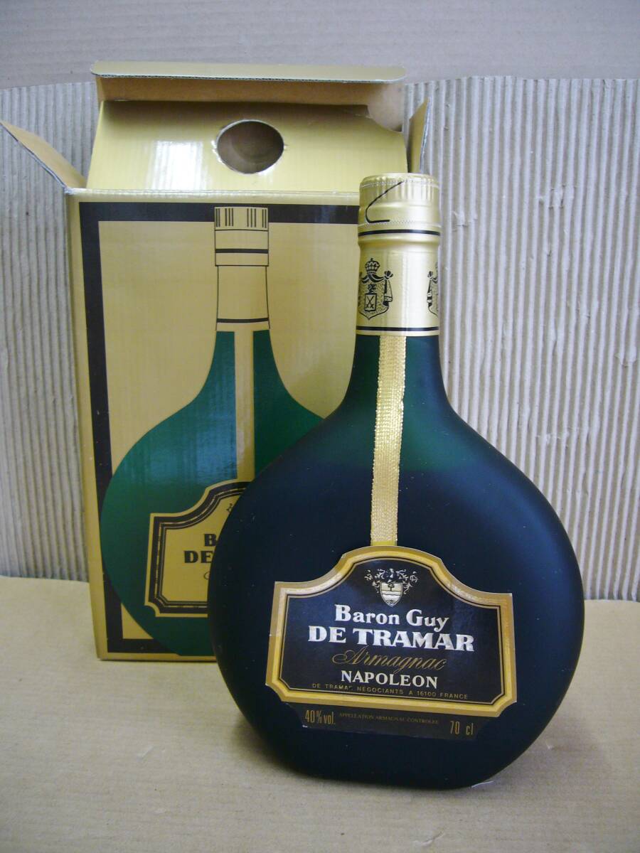 ●古酒＜バロンガイ デ トラマー＞Baron Guy DE TRAMAR NAPOLEON　ナポレオン ブランデー アルマニャック 700ml　未開栓　箱入