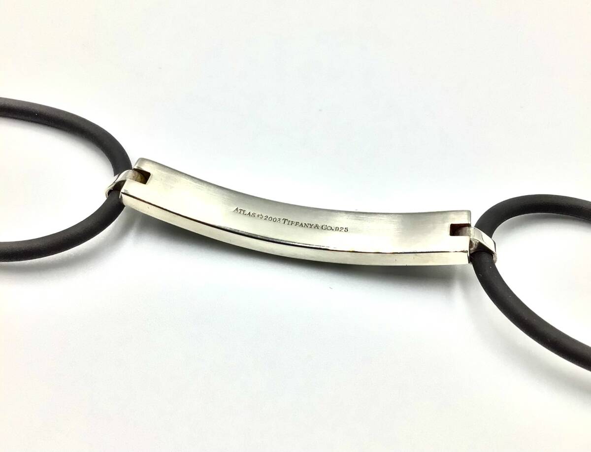 TIFFANY&Co. ティファニーオールドティファニー アトラス ラバーシルバー SV925バングルブレスレット　