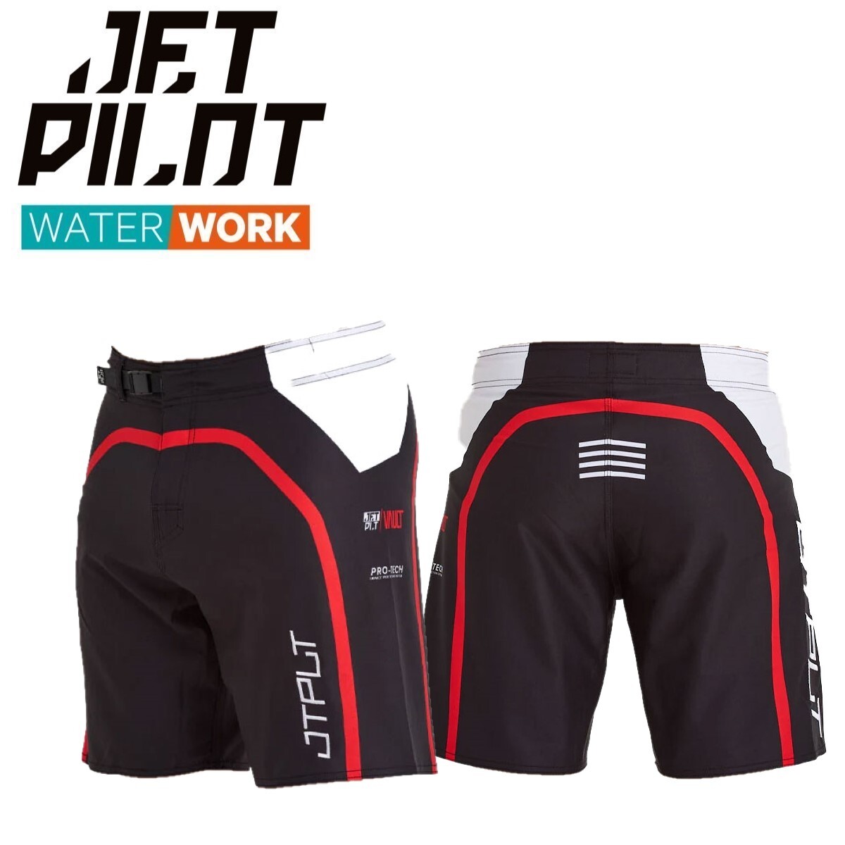 ジェットパイロット JETPILOT 2025 ボードパンツ 送料無料 RX ボードショーツ S24905 ブラック 34 海パン ジェット ウェイク サップ