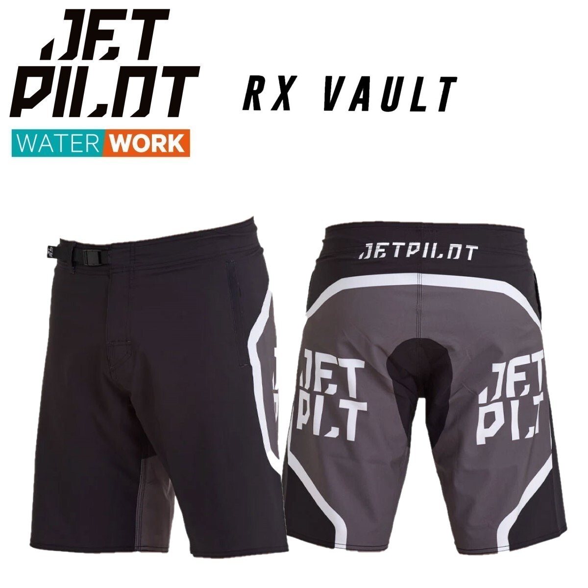 ジェットパイロット JETPILOT 2025 ボードパンツ 送料無料 ボルト エーペックス ボードショーツ S24903 ブラック 34 VAULT 海パン