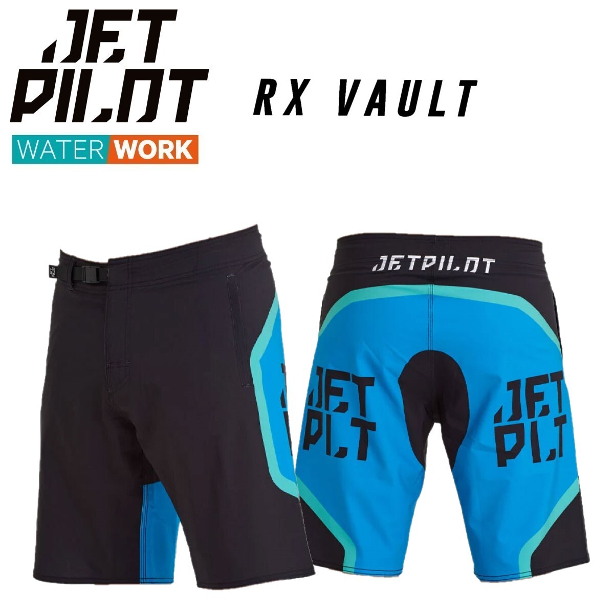 ジェットパイロット JETPILOT 2025 ボードパンツ 送料無料 ボルト エーペックス ボードショーツ S24903 ブルー 30 VAULT 海パン
