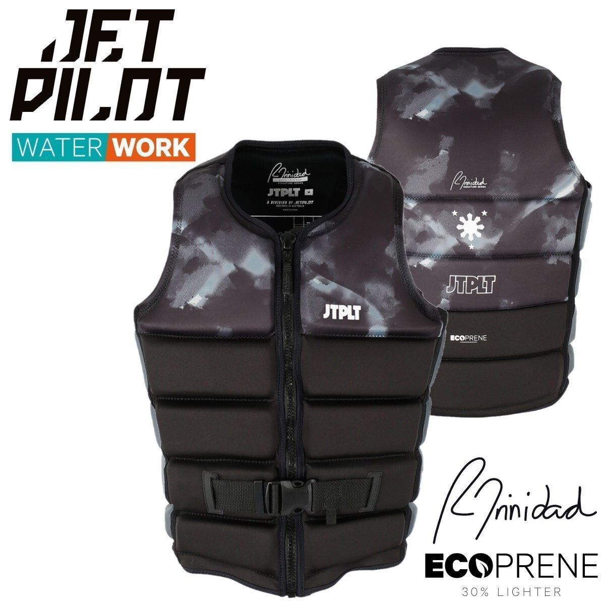 ジェットパイロット JETPILOT 2025 ライフジャケット 送料無料 ラフ X1 エコ ベスト JA24296 ブラック L ウェイク サップ