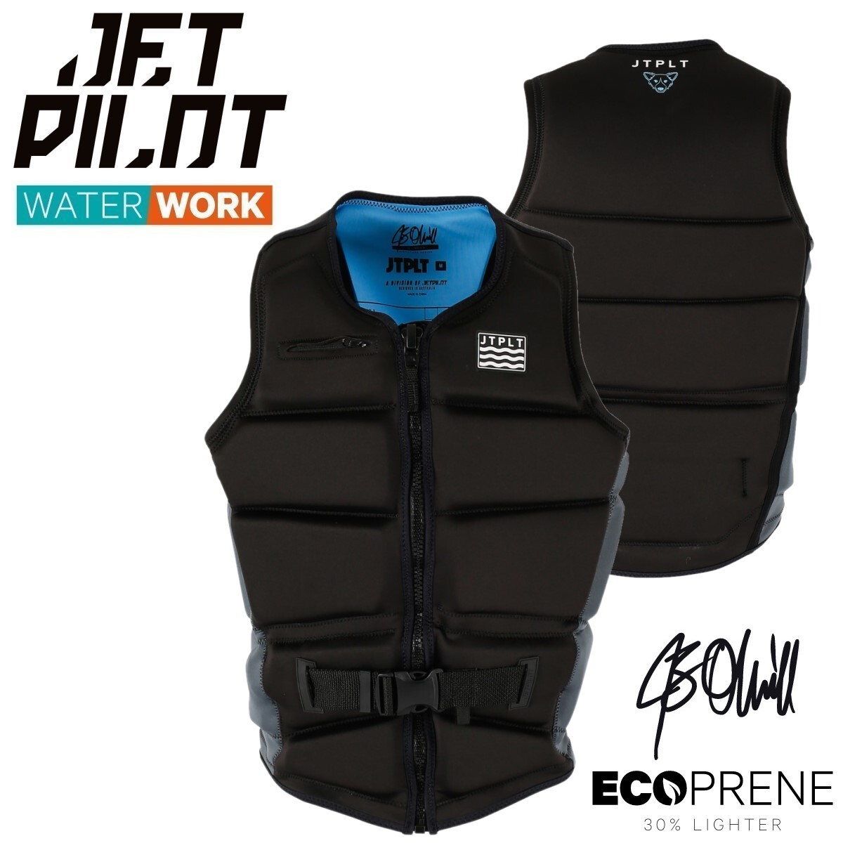 ジェットパイロット JETPILOT 2025 ライフジャケット 送料無料 JB オニール C4 F/E エコ ベスト JA24297 ブラック L ウェイク サップ