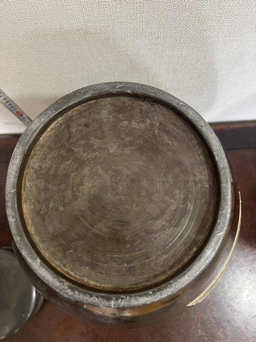 大型 茶壺 古錫 茶入 煎茶道具 茶心壺 錫製 茶壷 茶器 大型 茶壺 古錫 茶入 煎茶道具 茶心壺 錫製 茶壷 茶器