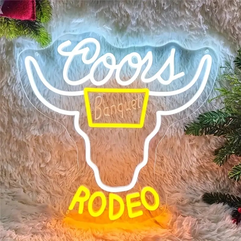 ネオン祭り 最安値 在庫限り RODEO ロゴ ネオンサインLED アメリカン雑貨