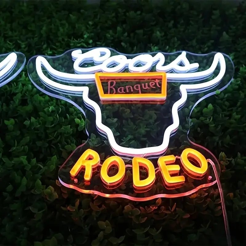 ネオン祭り 最安値 在庫限り RODEO ロゴ ネオンサインLED アメリカン雑貨