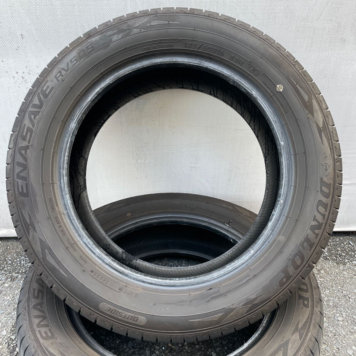 バリ山 2023年式 ダンロップ ENASAVEエナセーブ RV505 195/60R16 バリ山 2023年式 ダンロップ ENASAVEエナセーブ RV505 195/60R16