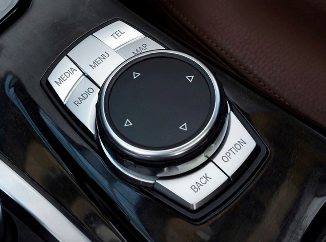 高品格♪ BMW サテンシルバー iDrive コマンド スイッチ カバー F10 F11 523i 523d 528i 535i 550i M5 Mスポーツ 5シリーズ