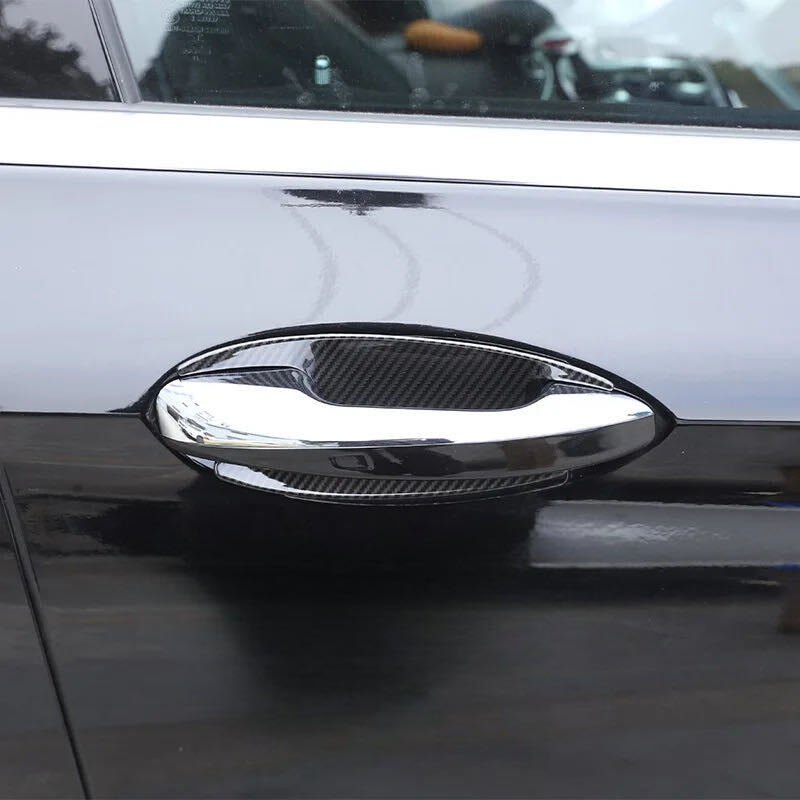 メルセデス ベンツ カーボン ルック ドアハンドル カバー H247 GLA180 GLA200d GLA35 GLA45 AMGライン GLAクラス プロテクター