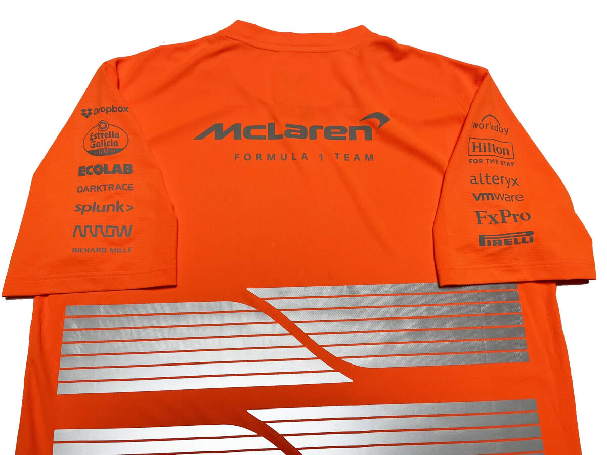 マクラーレン 2024 支給品 リフレクターTシャツ フルロゴ版 L 未 マクラーレン 2024 支給品 リフレクターTシャツ フルロゴ版 L 未