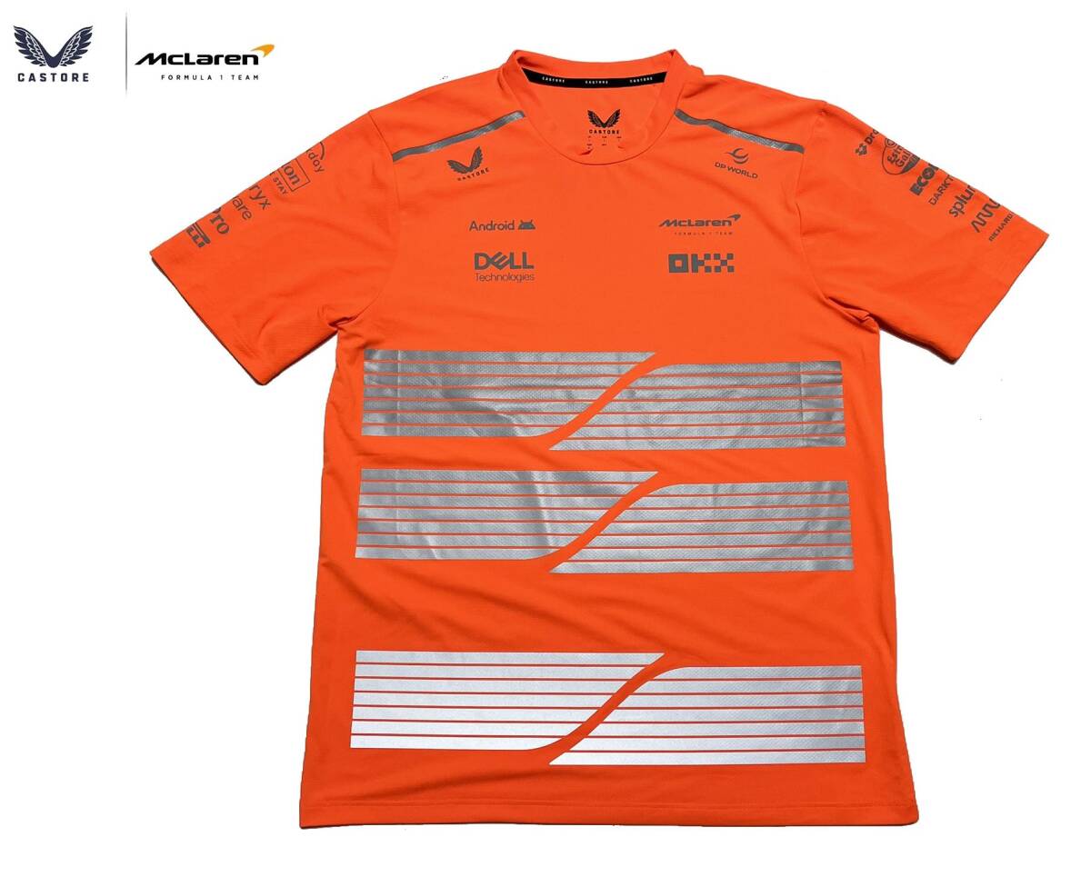 マクラーレン 2024 支給品 リフレクターTシャツ フルロゴ版 L 未 マクラーレン 2024 支給品 リフレクターTシャツ フルロゴ版 L 未