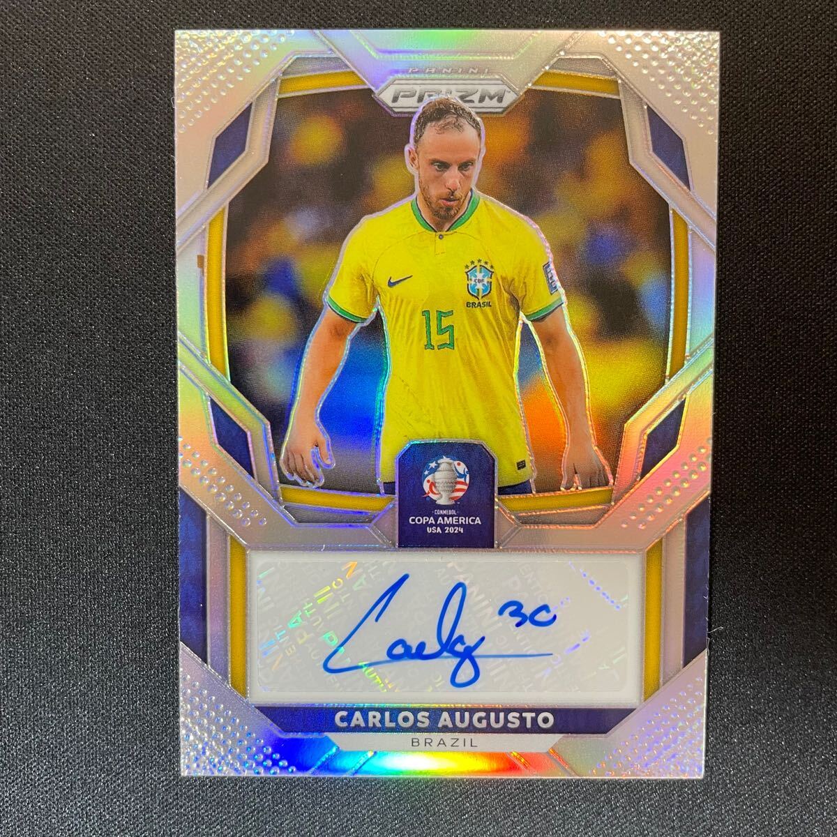 2024 Panini Prizm Conmebol Copa America Carlos Augusto Auto Brazil Silver /99 直筆サインカード カルロス・アウグスト