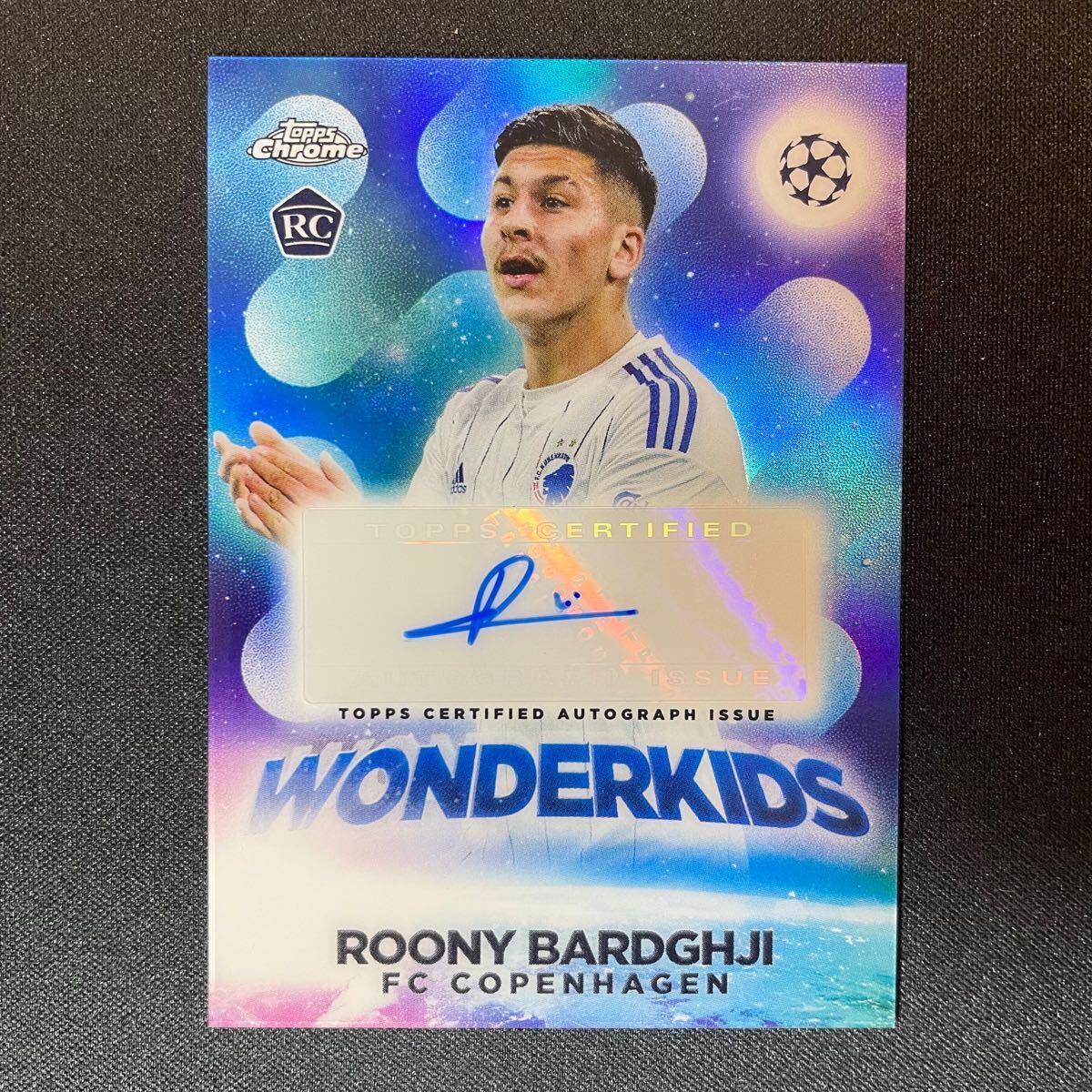 2022-23 Topps Chrome UEFA Wonderkids Roony Bardghji Auto RC Copenhagen 直筆サインカード ルーニー・バルドグジ