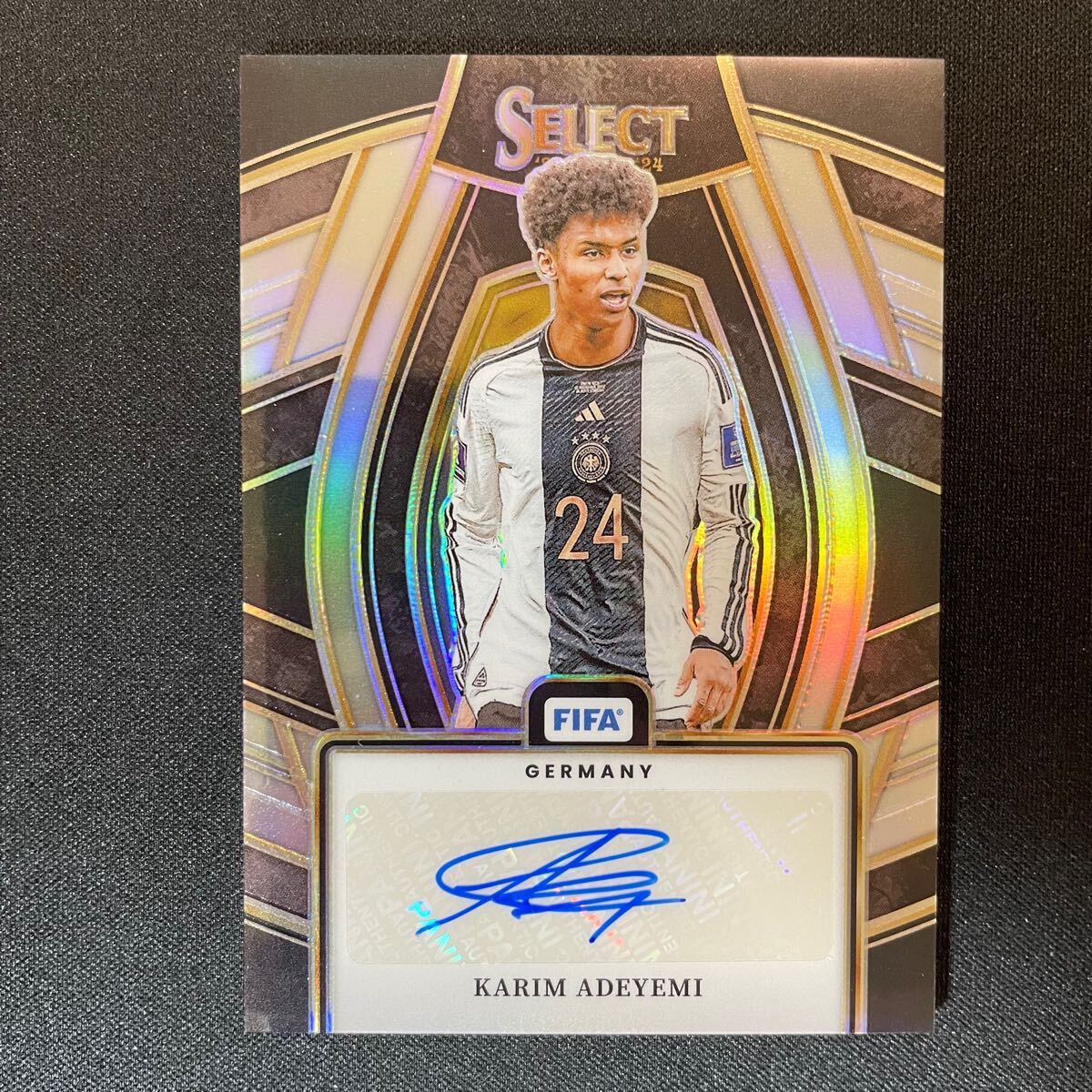 2023-24 Panini Select FIFA Karim Adeyemi Auto 直筆サインカード カリム・アデイェミ
