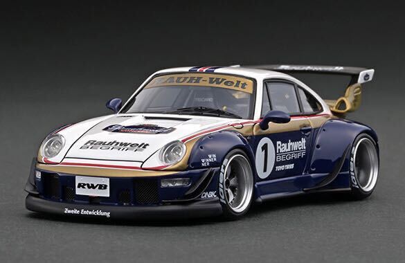 ignition model イグニッションモデル RWB 993 ロロスマンズカラー Rothmans Porsche ポルシェ RAUH-Welt BEGRIFF 930 911 964 中井 啓