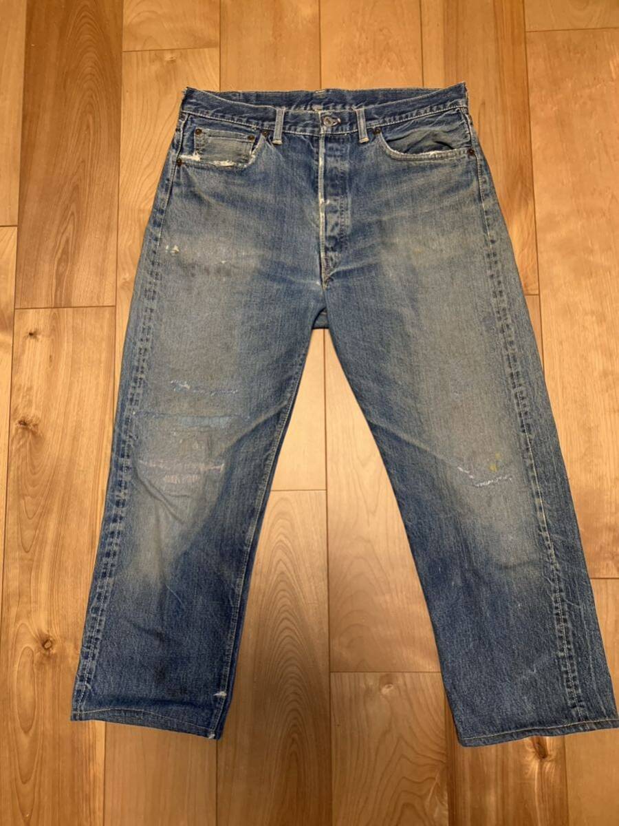 Levi’s/LEVIS/ リーバイス オリジナル 501xx 1965年 ビンテージジーンズ デニムパンツ W33ビンテージ 赤耳 