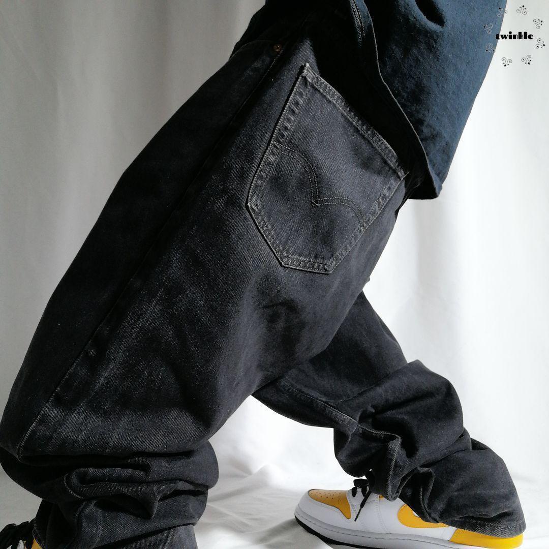 古着 00s Levi's リーバイス550 ブラックデニム パンツ 古着 00s Levi's リーバイス550 ブラックデニム パンツ