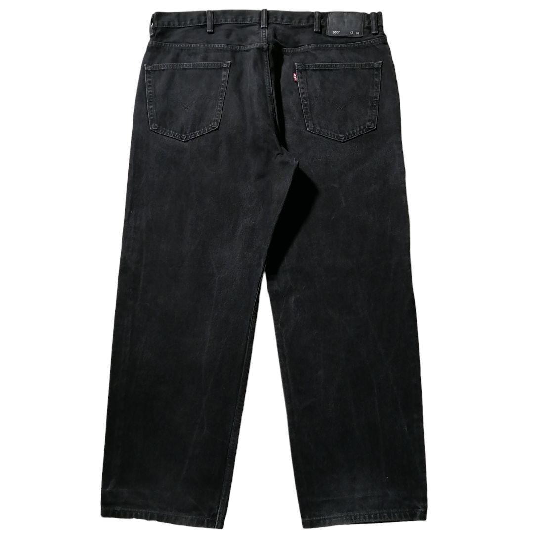 古着 00s Levi's リーバイス550 ブラックデニム パンツ 古着 00s Levi's リーバイス550 ブラックデニム パンツ