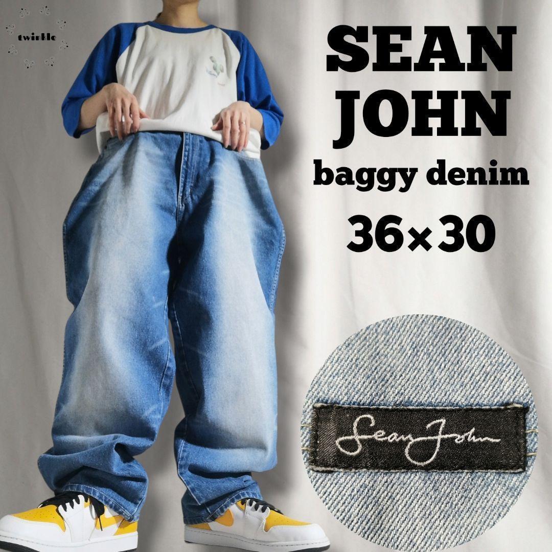 00s SEANJOHN ショーンジョン デニムパンツ 極太バギーパンツ 00s SEANJOHN ショーンジョン デニムパンツ 極太バギーパンツ