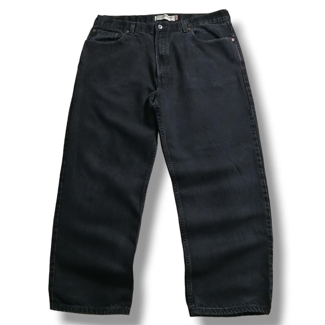 00s Levi's リーバイス550 ブラックデニム ジーンズ 極太 00s Levi's リーバイス550 ブラックデニム ジーンズ 極太