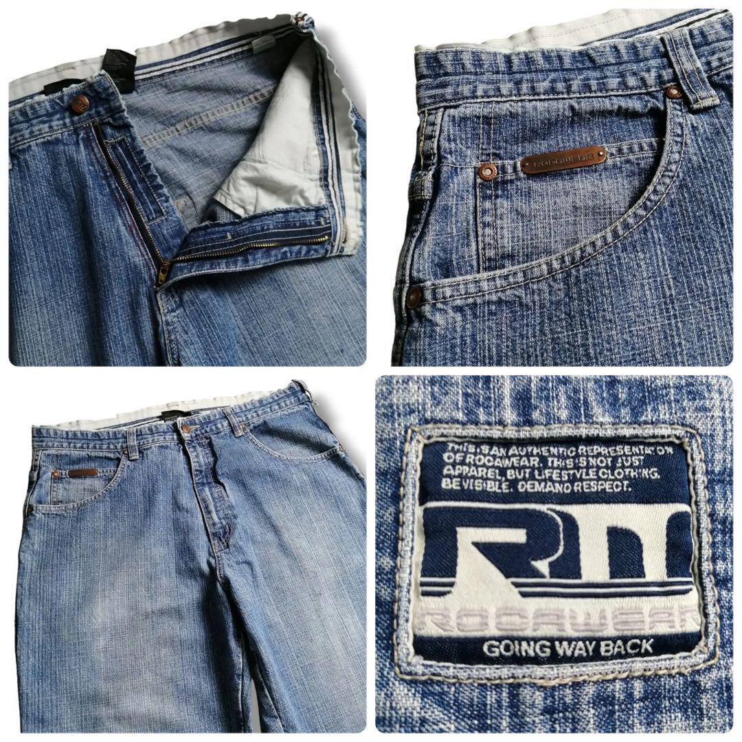 90s ROCAWEAR ロカウェア バギーデニムパンツ 極太 ワイド 90s ROCAWEAR ロカウェア バギーデニムパンツ 極太 ワイド