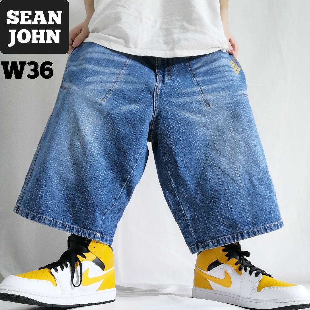 00s SEAN JOHN ショーンジョン バギーショーツ デニム ハーフ 00s SEAN JOHN ショーンジョン バギーショーツ デニム ハーフ