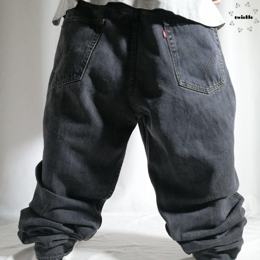 00s Levi's リーバイス550 ブラックデニム ジーンズ 極太 00s Levi's リーバイス550 ブラックデニム ジーンズ 極太