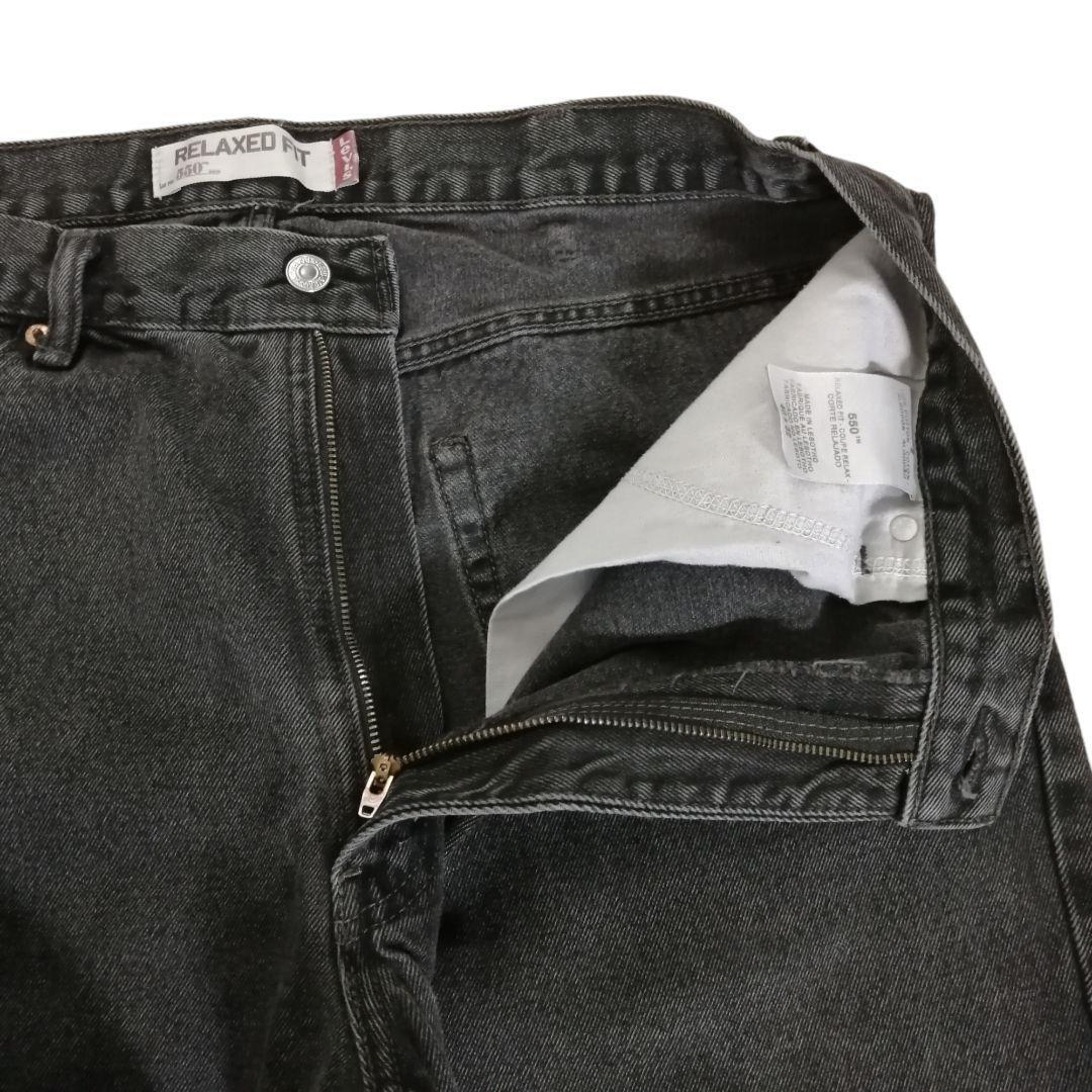 00s Levi's リーバイス550 ブラックデニム ジーンズ 極太