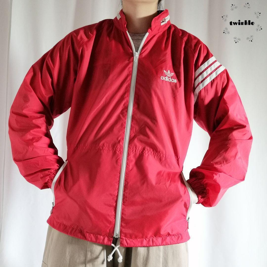 超希少 デサント製 80s adidas ナイロンジャケット ヴィンテージ 超希少 デサント製 80s adidas ナイロンジャケット ヴィンテージ