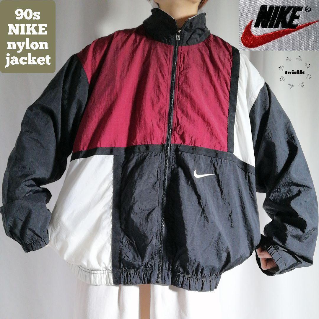 NIKE 90年代 90s オールド ナイキ ナイロンジャケット ジップ NIKE 90年代 90s オールド ナイキ ナイロンジャケット ジップ