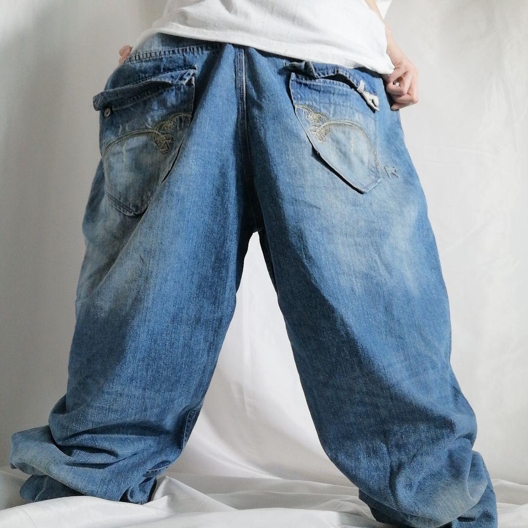 00s ROCAWEAR ロカウェア 極太バギーパンツ デニム ジーンズ 00s ROCAWEAR ロカウェア 極太バギーパンツ デニム ジーンズ
