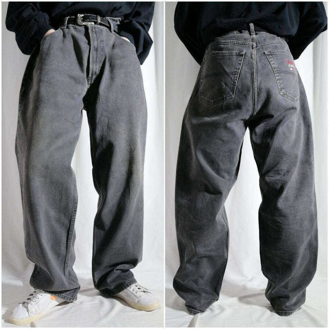 90s TOMMY JEANS トミージーンズ トミーヒルフィガー ブラック 90s TOMMY JEANS トミージーンズ トミーヒルフィガー ブラック
