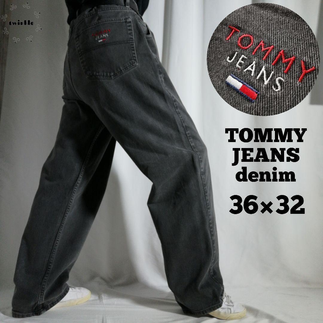 90s TOMMY JEANS トミージーンズ トミーヒルフィガー ブラック 90s TOMMY JEANS トミージーンズ トミーヒルフィガー ブラック