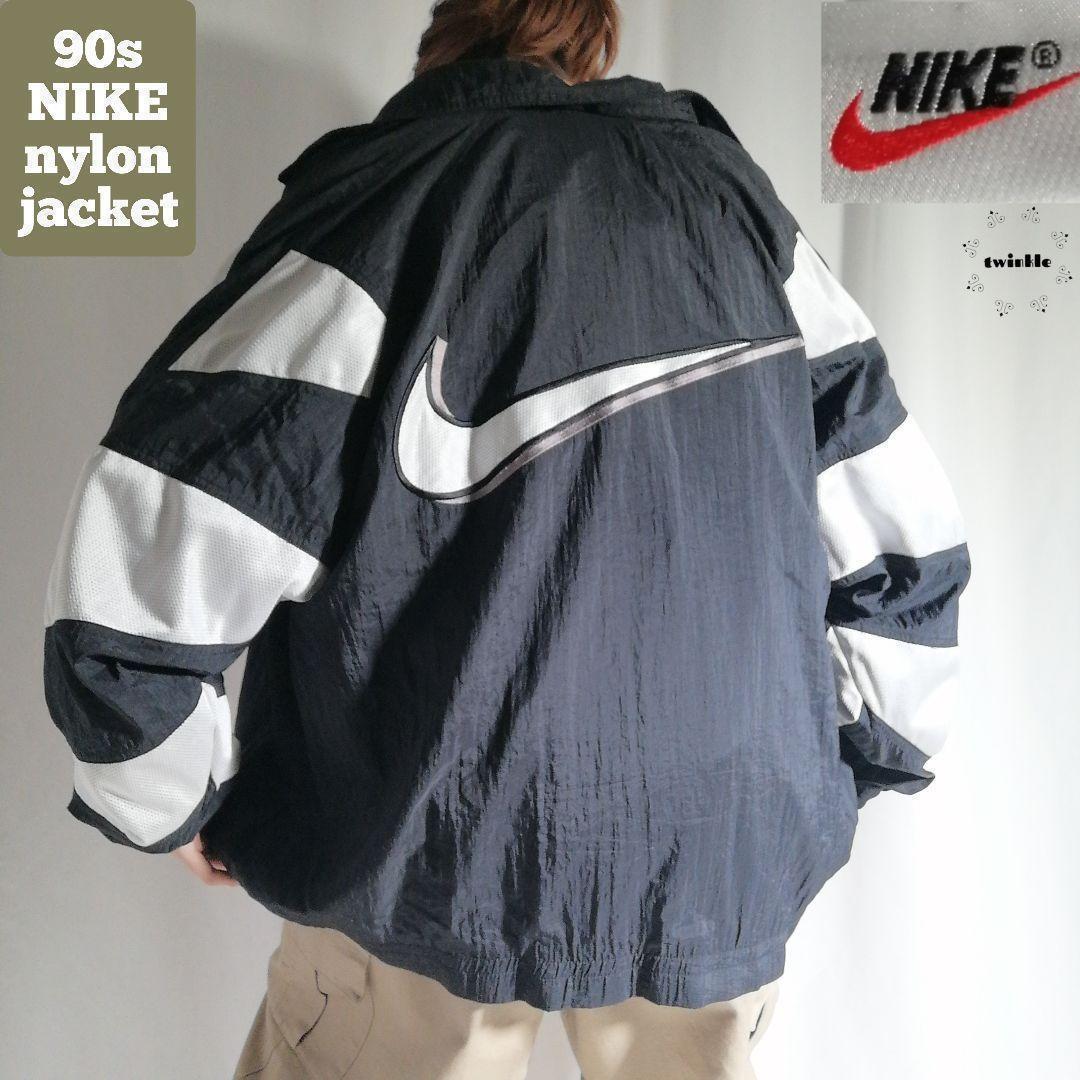 90年代 NIKE ナイキ ナイロンジャケット ブルゾン スウッシュ 90年代 NIKE ナイキ ナイロンジャケット ブルゾン スウッシュ