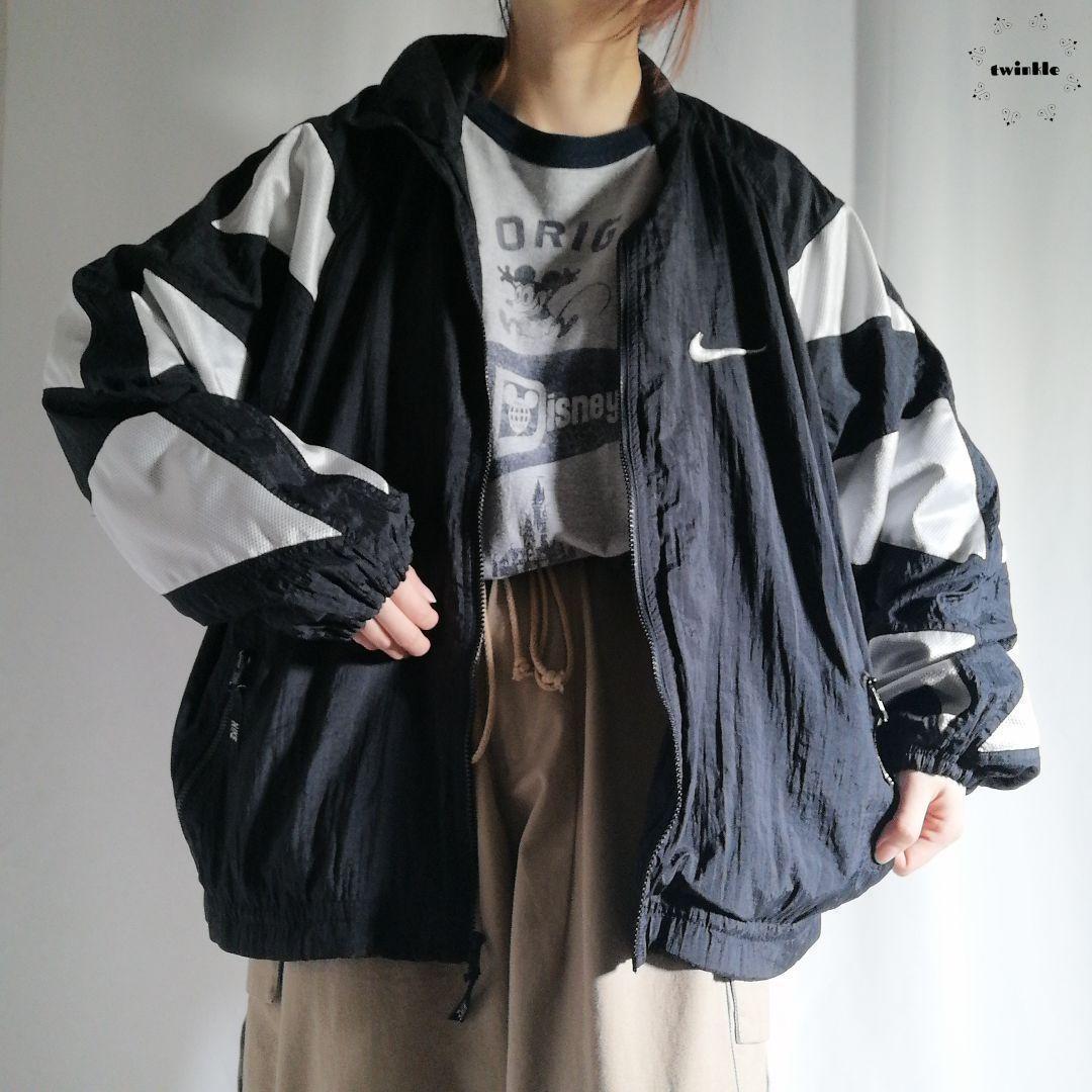 90年代 NIKE ナイキ ナイロンジャケット ブルゾン スウッシュ 90年代 NIKE ナイキ ナイロンジャケット ブルゾン スウッシュ