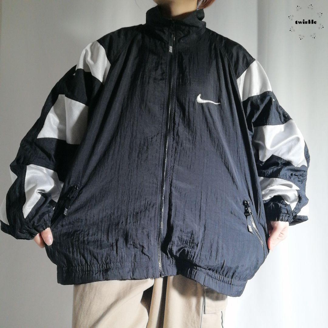 90年代 NIKE ナイキ ナイロンジャケット ブルゾン スウッシュ 90年代 NIKE ナイキ ナイロンジャケット ブルゾン スウッシュ