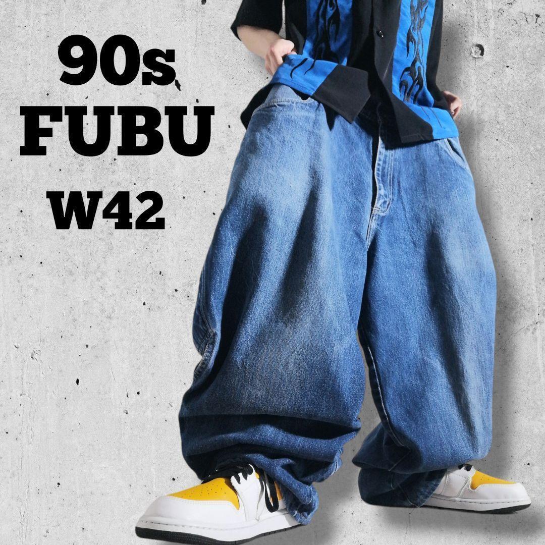 90s フブ FUBU 超極太 デニムパンツ ジーンズ バギーパンツ 90s フブ FUBU 超極太 デニムパンツ ジーンズ バギーパンツ