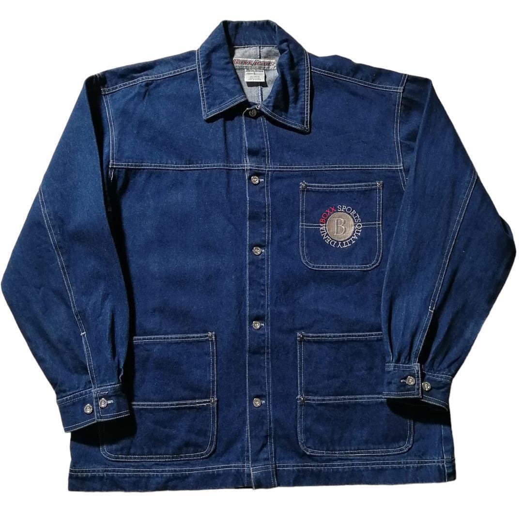 90年代 古着 BOXX JEANS ヒップホップ デニム ジャケット 90年代 古着 BOXX JEANS ヒップホップ デニム ジャケット