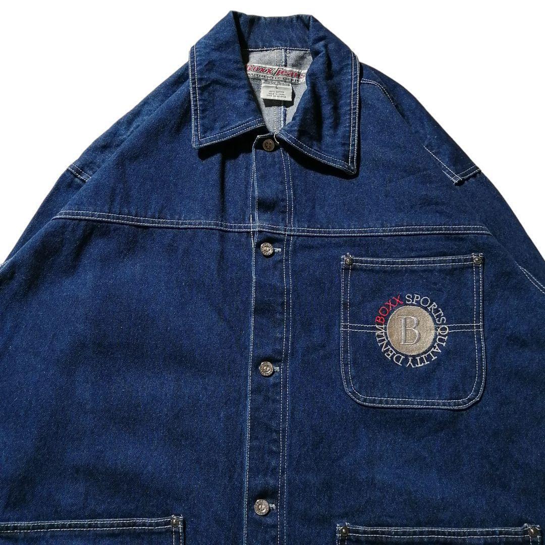 90年代 古着 BOXX JEANS ヒップホップ デニム ジャケット 90年代 古着 BOXX JEANS ヒップホップ デニム ジャケット