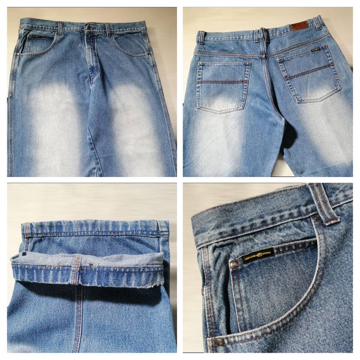 90s JORDIN ヒップホップ デニムパンツ 極太ジーンズ バギー 90s JORDIN ヒップホップ デニムパンツ 極太ジーンズ バギー