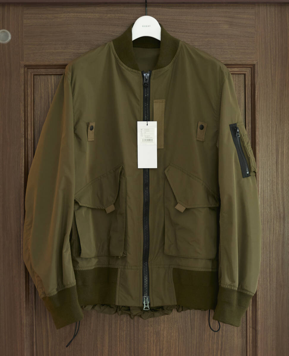 今期完売新品 Sacai サカイ MA-1 Taffeta Blouson KHAKI SIZE 1 今期完売新品 Sacai サカイ MA-1 Taffeta Blouson KHAKI SIZE 1