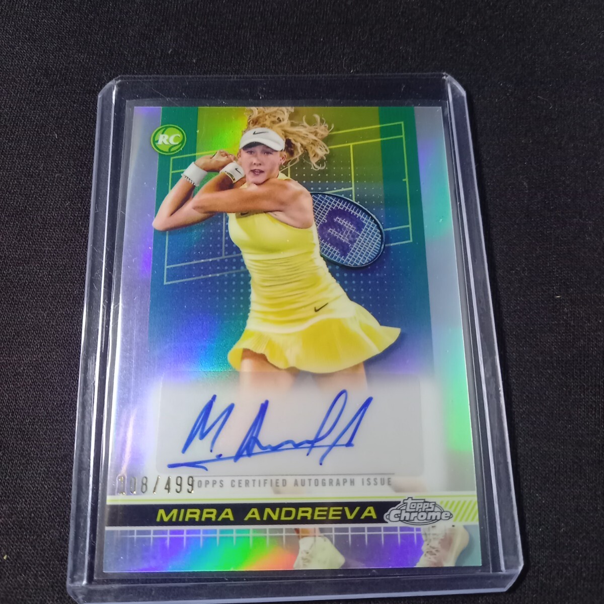 499シリ】ミラ・アンドレーワ 直筆サイン RC 2024 Topps Chrome