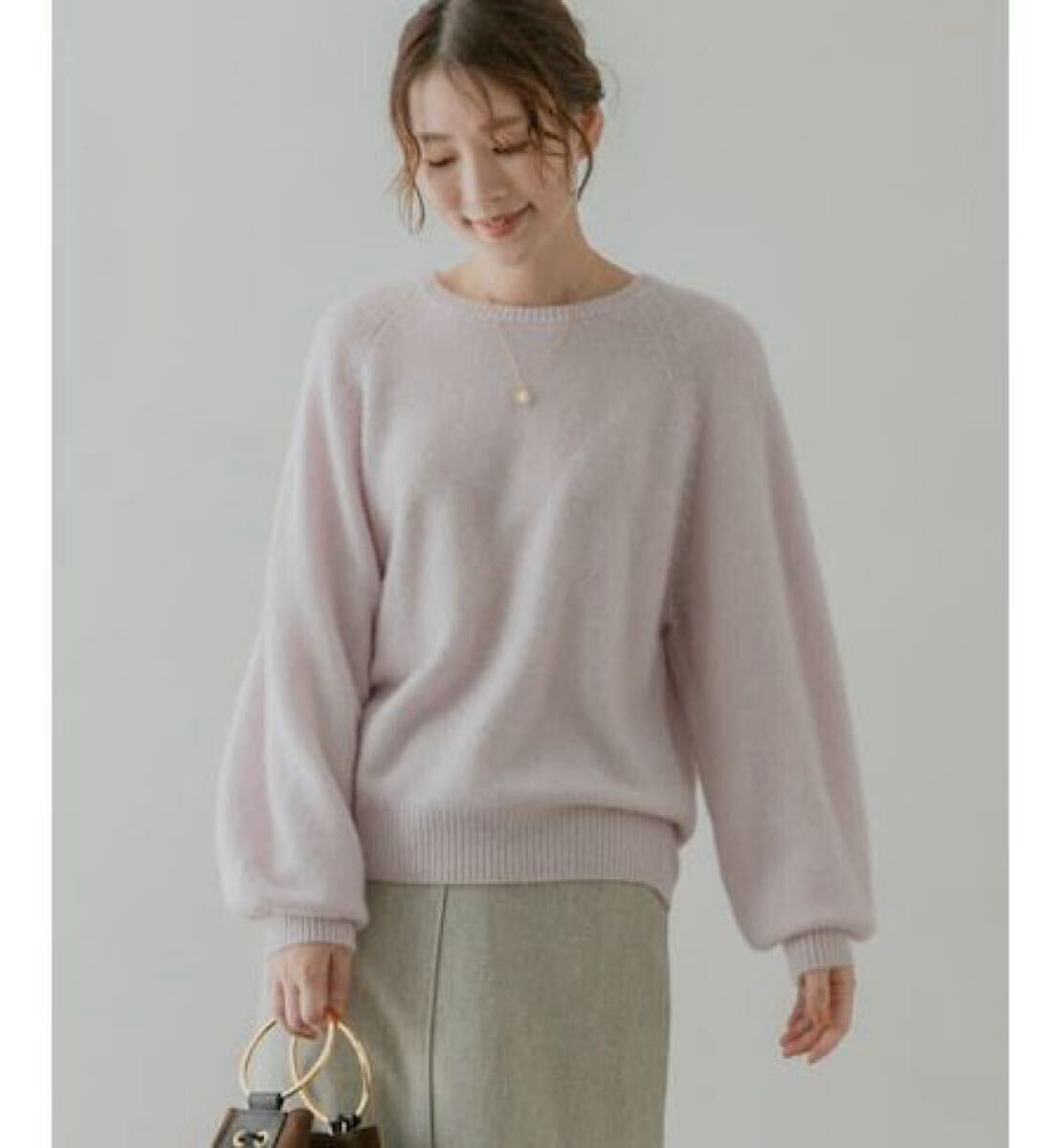 ☆URBAN RESEARCH by ROSSOアーバンリサーチロッソカシミアクルーネックニット_画像1